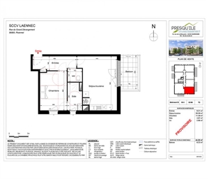 t2 à la vente -   56800  PLOERMEL, surface 44 m2 vente t2 - UBI459502007